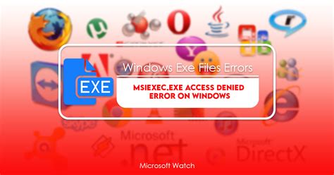 Msiexec Exe Access Denied Error On Windows Solved Microsoft Watch