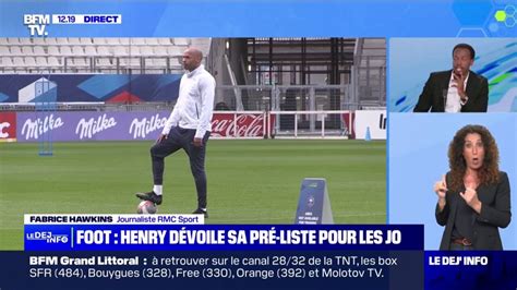 Football Thierry Henry dévoile la liste des Bleus pour les Jeux olympiques