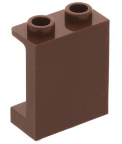 Lego alkatrész Reddish Brown Panel 1x2x2 with Side Supports Hollow