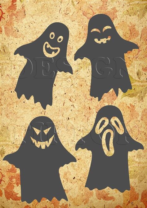 Halloween Svg Ghost Ghoul Dxf Png Eps Cdr Print And Cut Etsy