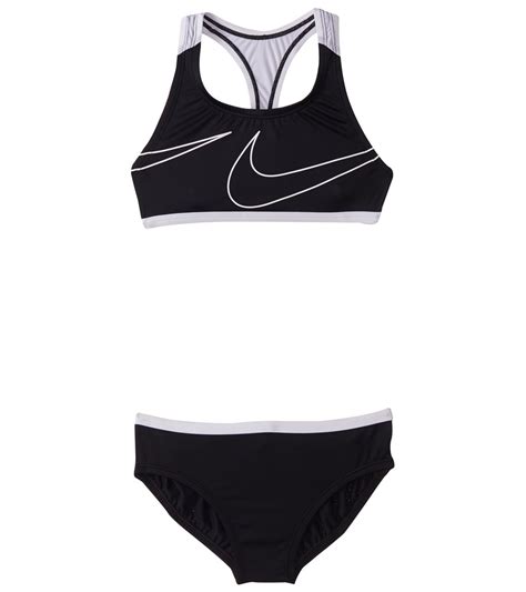 Nike Girls Racerback Sport Two Piece Bikini Swim Set Big Kid At