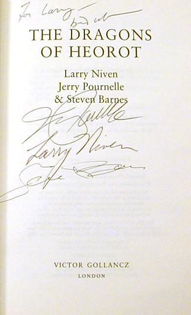 The Legacy of Herot; The Dragons of Heorot (signed) de Niven, Larry, Jerry Pournelle & Steven ...