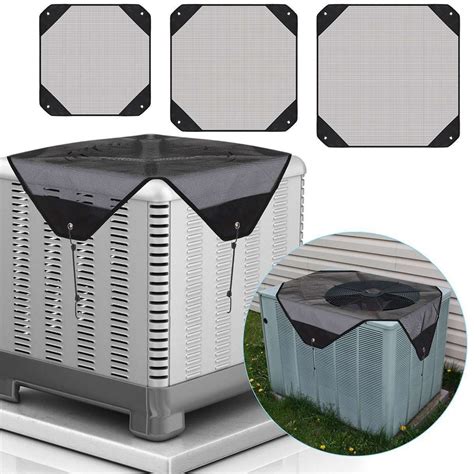 Outside Air Conditioner Mesh Cover Vinyl Winter Summer For Unit AC