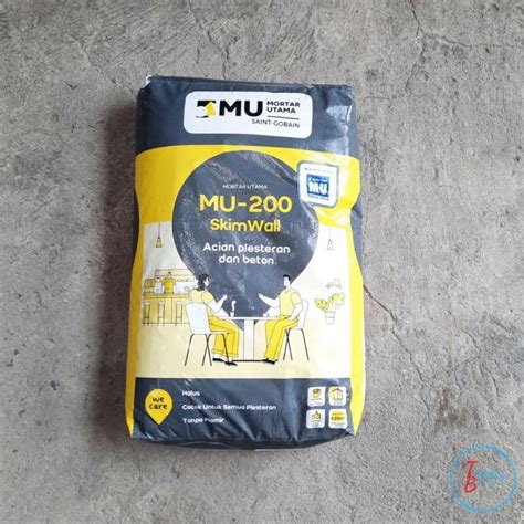 Jual SEMEN MU 200 Semen Acian 40 Kg Skim Coat Plester Dan Beton MU