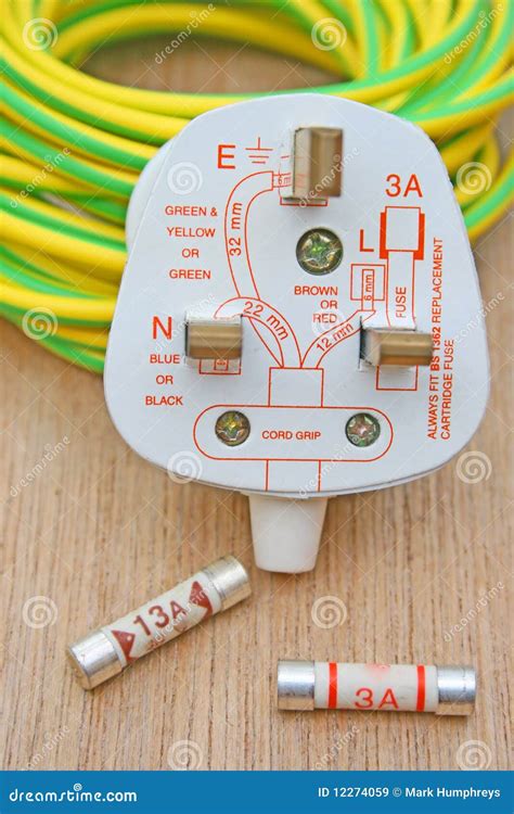 Electrical Plug And Fuse Royalty Free Stock Images - Image: 12274059