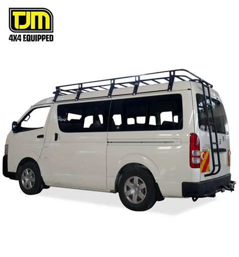 Toyota Hiace Kdh212 Tjm Roof Rack Steel Black 10 Leg Full Length With Optional Step Suspension