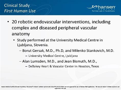 Robotic Catheter Intervention The Hansen Medical Sensei Robotic