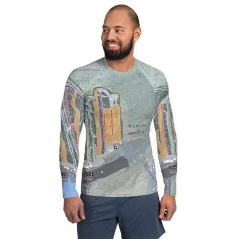 Big Boulder, Pennsylvania Ski Trail Map Men's Base Layer Top ...