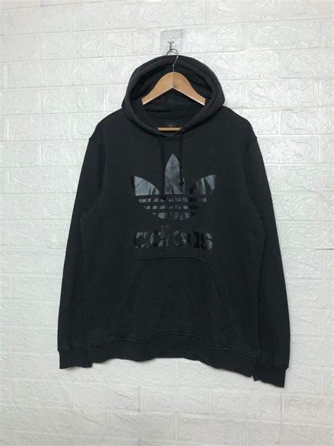 Adidas Trefoil Big Logo Hoodie Men S Fashion Coats Jackets And Outerwear On Carousell