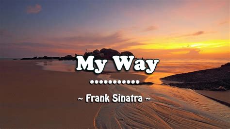 My Way Frank Sinatra Karaoke Youtube Music