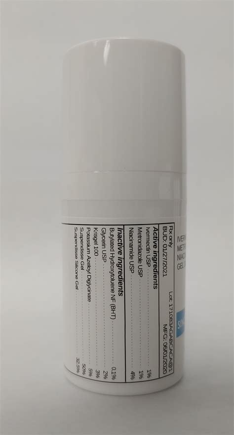 IVERMECTIN 1% / METRONIDAZOLE 1% / NIACINAMIDE 4%