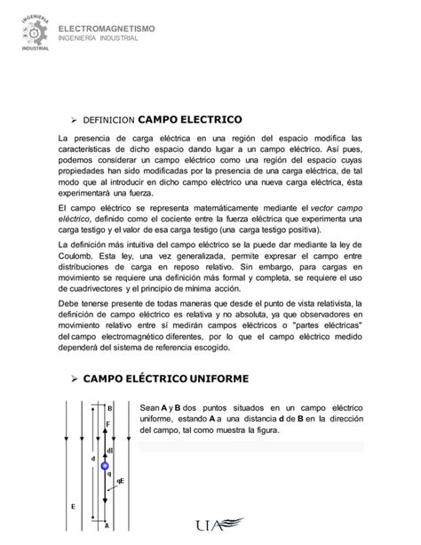 Campo Electrico Y Potencial Electrico PDF