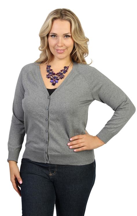 Plus Size Long Sleeve Cardigan With Button Front And Banded Bottom Perfect Cardigan Clothes