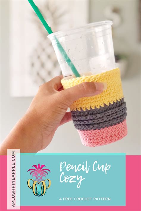 Free Crochet Pattern Sunshine Iced Coffee Cup Cozy Artofit