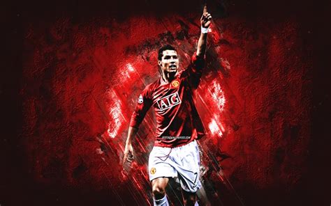 Download wallpapers Cristiano Ronaldo, CR7 MU, Manchester United FC, Portuguese footballer ...