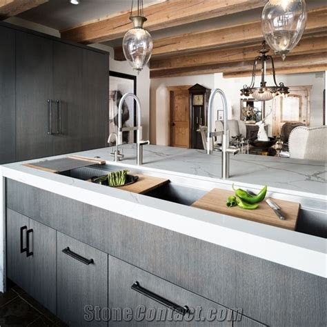 Calacatta Marble Kitchen Countertops from United States - StoneContact.com