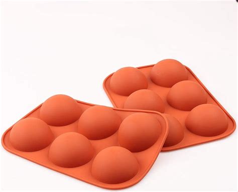 homEdge Moule en silicone hémisphérique moyen paquet de 4 moules de