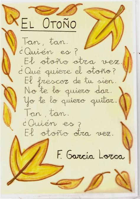 El Blog Del Primer Ciclo Poemas De OtoÑo