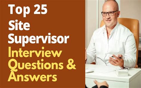 Top 25 Site Supervisor Interview Questions And Answers In 2025