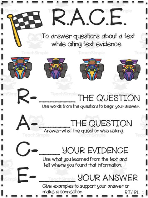 Citing Text Evidence Anchor Chart By Teach Simple