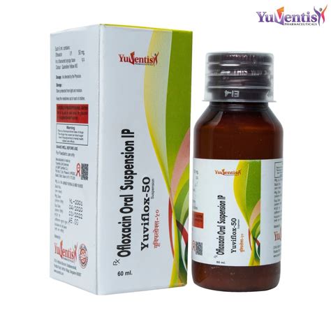 Yuviflox Suspension Ofloxacin I P Mg Susp For Hospital