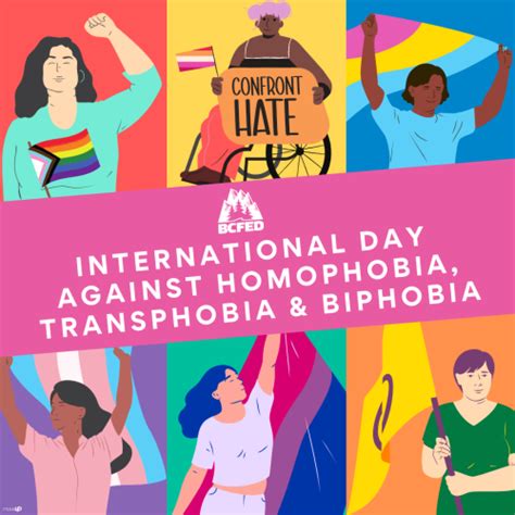 Bcfed Statement On The International Day Against Homophobia