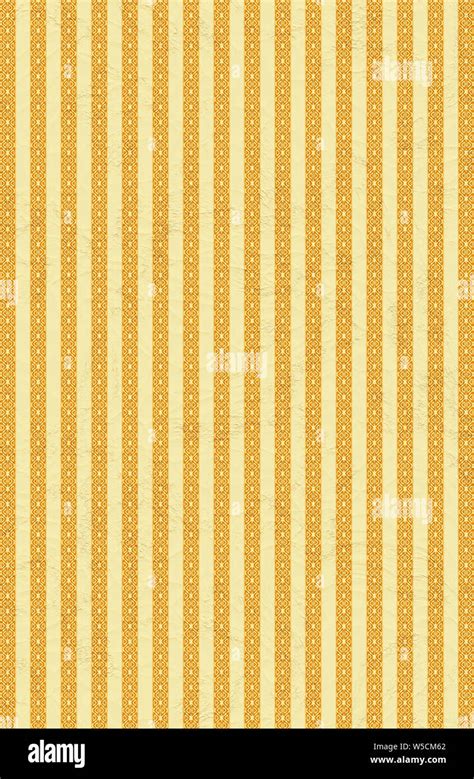 yellow striped retro wallpaper Stock Photo - Alamy