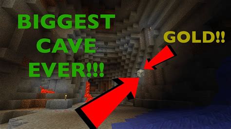 I Found The Biggest Cave In Minecraft Youtube