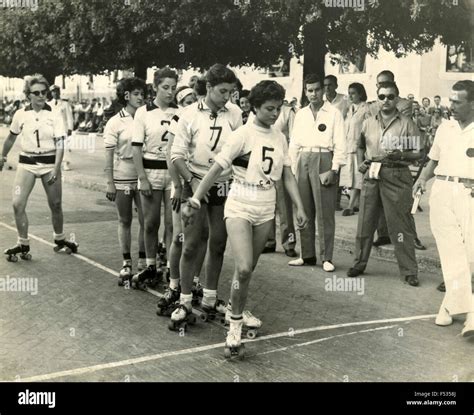 Skating competition feminine , Italy Stock Photo - Alamy