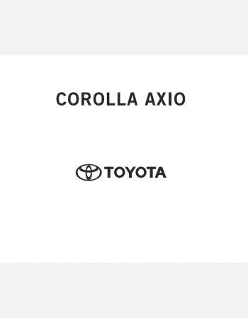 Toyota Axio Owners Manual In English