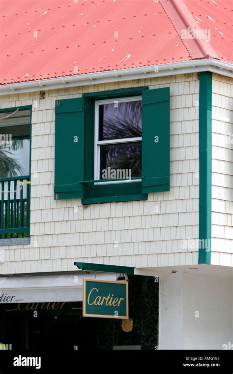 Cartier Boutique Sign Gustavia St Barts Stock Photo Alamy