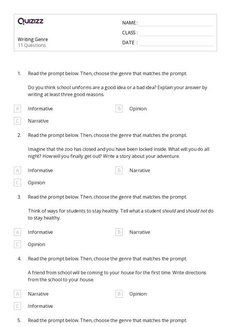 50 Argument Writing Worksheets On Quizizz Free And Printable