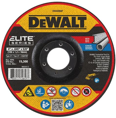 Dewalt Elite Series Dwa F Cutting Wheel In Dia In Thick