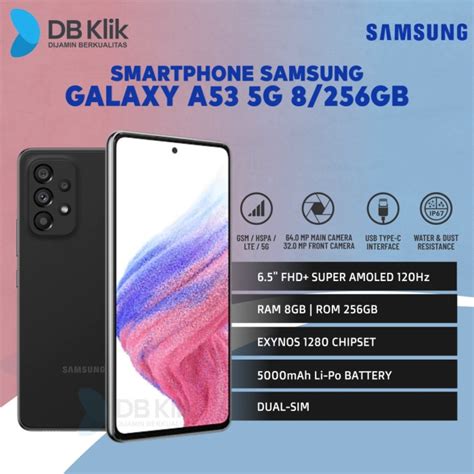 Jual Handphone SAMSUNG GALAXY A53 5G 8 256GB A53 8GB 256GB Garansi Resmi