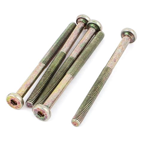 Uxcell M X Mm Threaded Hexagon Socket Head Cap Screws Bolts Bronze