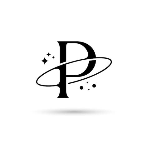 P Logotipo Vectorial De Letras En El Que Una Imagen Abstracta De Un