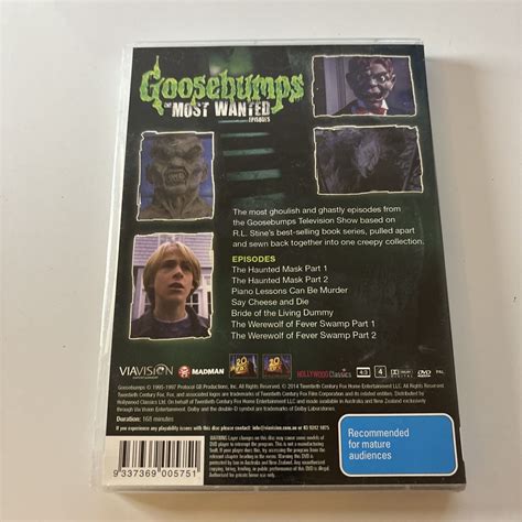 Goosebumps - The Most Wanted Episodes (DVD, 1998) Ryan Gosling Region ...