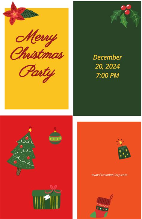 Free Office Holiday Party Poster Template To Edit Online
