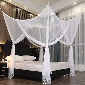 Amazon Mengersi 4 Corner Post Elegant Mosquito Net Curtain Bed