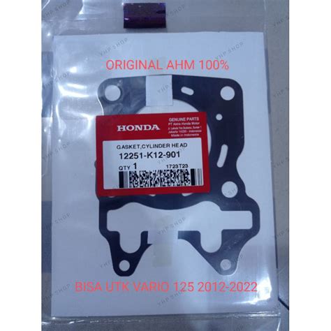 Jual PAKING KOP GASKET CYLINDER HEAD VARIO 125 2012 2022 ORIGINAL AHM