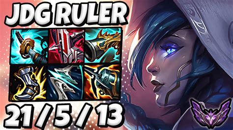 Xayah Vs Jhin ADC JDG Ruler Lol Korea Master Patch 13 10 YouTube