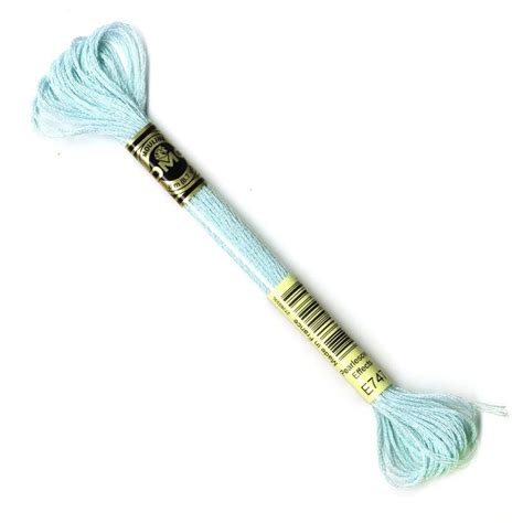 DMC Light Effects 6 Stranded Thread E747 - Pearlescent Effects Blue ...