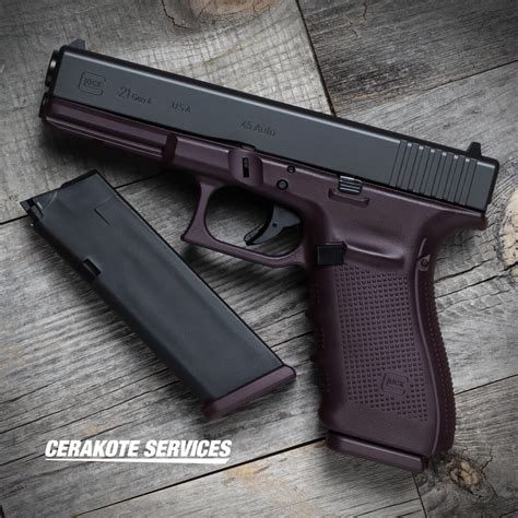 Glock Gen Plum Pistol Cerakote Services