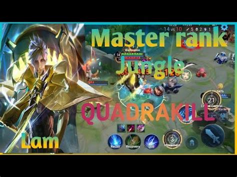 How To Lam Jungle Full Gameplay Quadrakill Honor Of Kings Master