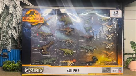 Jurassic World Dominion Mini 20 Dinosaurs Surprise Multipack Unboxing