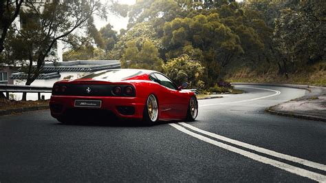 Hd Wallpaper Red Car Ferrari Modena Luxury Vehicle Supercar