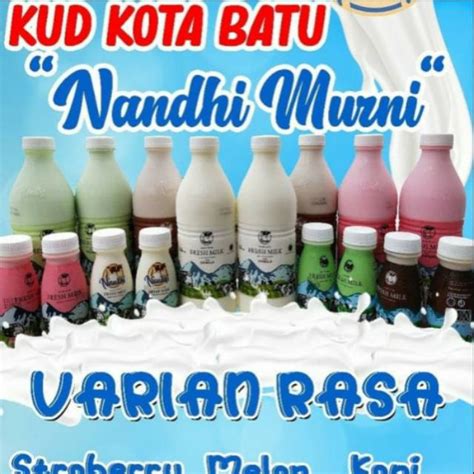 Jual Susu Sapi Murni Kud Kota Batu Fresh Milk Pasteurisasi Strawberry