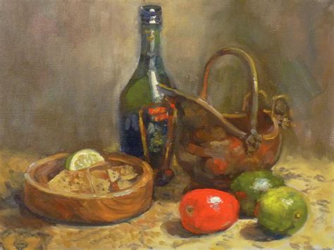 Cantina Table Painting By Nora Sallows Fine Art America