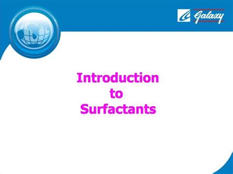 Ppt Introduction To Surfactants Powerpoint Presentation Free