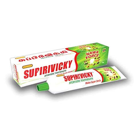 3 X 110g Tubes Siddhalepa Supirivicky Ayurvedic Herbal Toothpaste